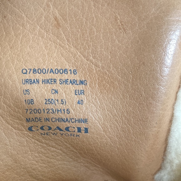 Coach Urban Hiker Shearling  Boots - Picture 7 of 12